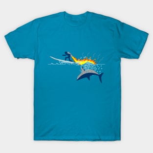 Jet-Packs Save Lives: Shark Attack T-Shirt